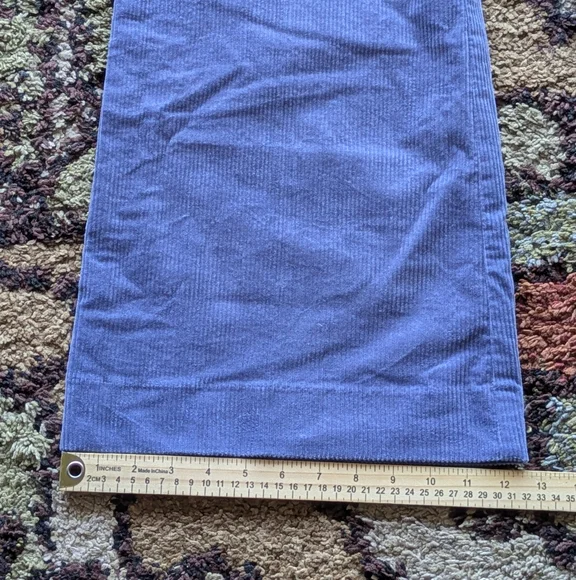 Kate Spade Pants Women's Size 4 Blue Corduroy Modern Cord Flare Wide Leg - Picture 4 of 7